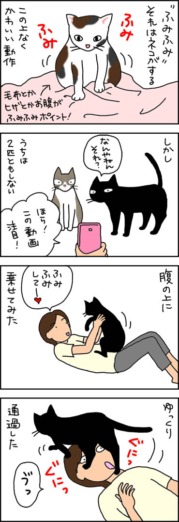 ふみふみしない猫の4コマ漫画
